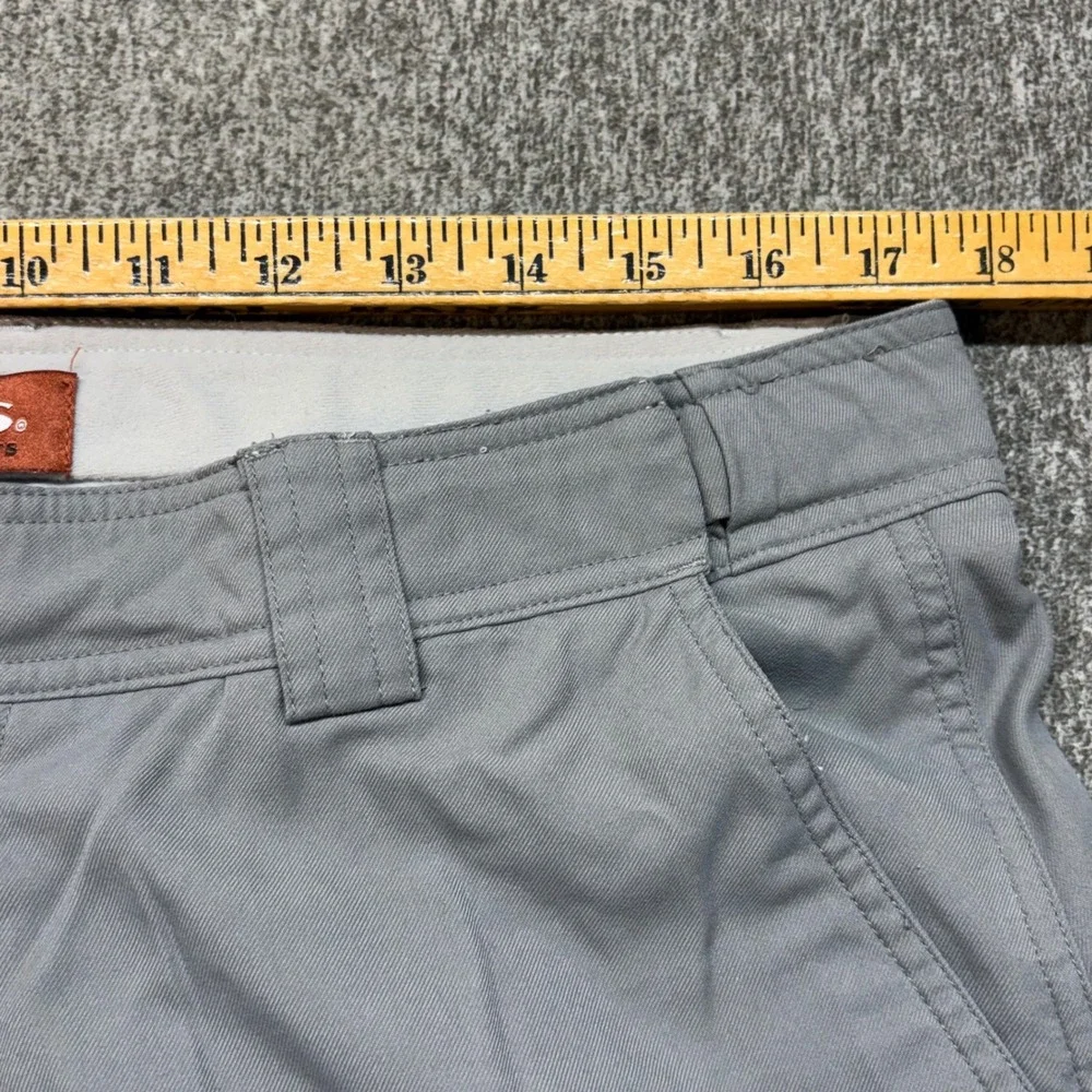 Simms‎ Fishing Products Mens Gray Nylon Cargo Fishing Shorts Size L 35 Waist